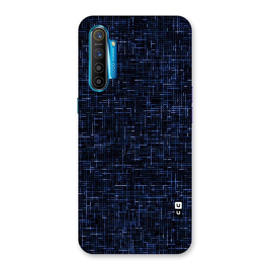 Criss Cross Blue Pattern Back Case for Realme XT