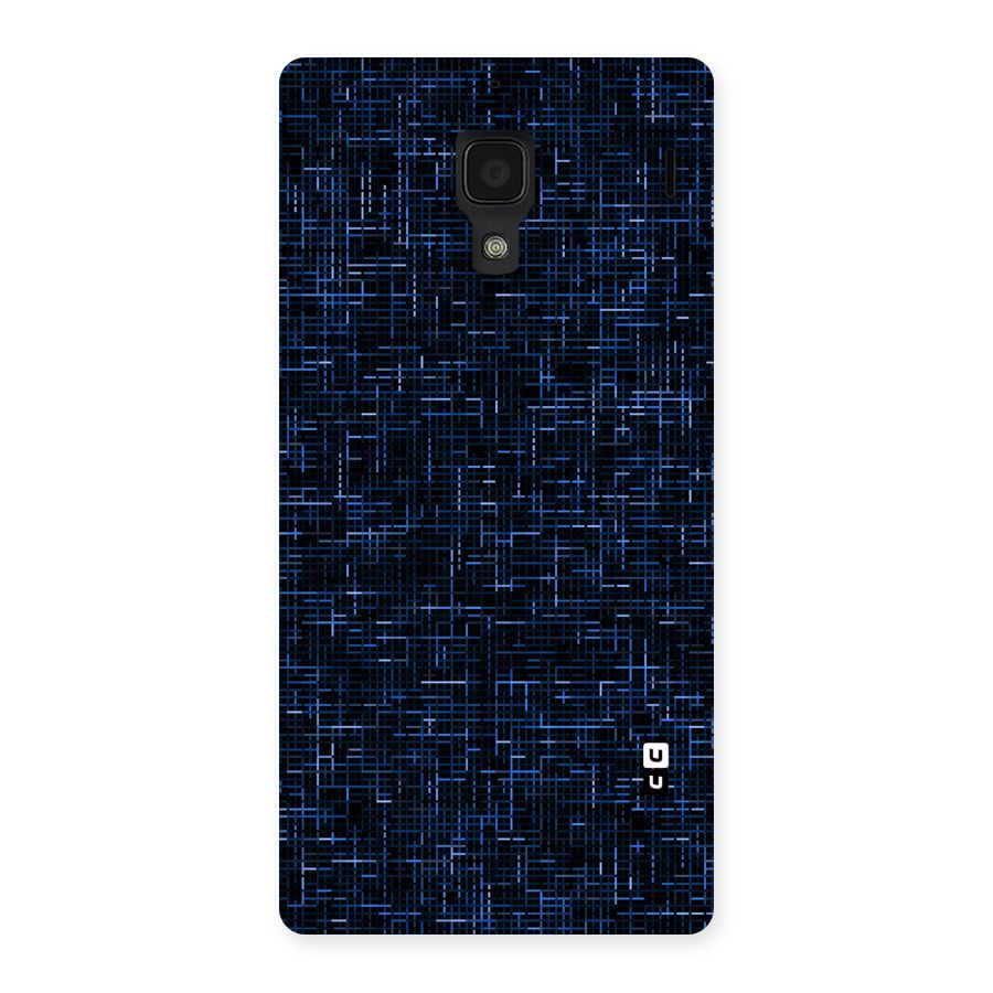 Criss Cross Blue Pattern Back Case for Redmi 1S