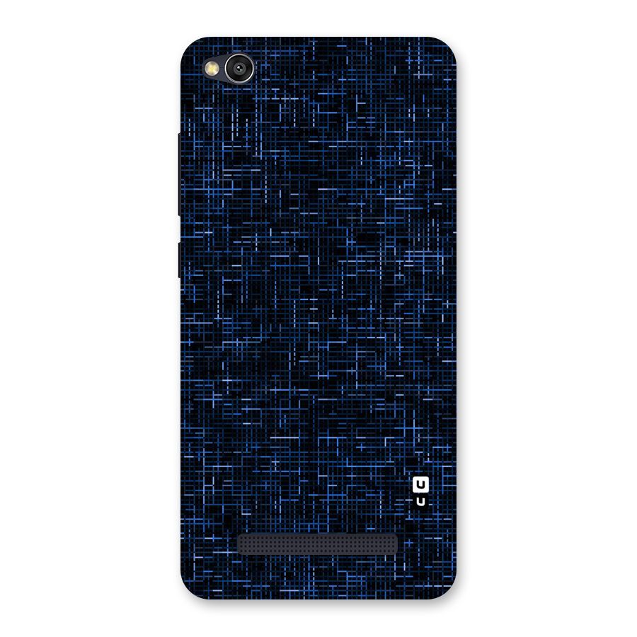 Criss Cross Blue Pattern Back Case for Redmi 4A