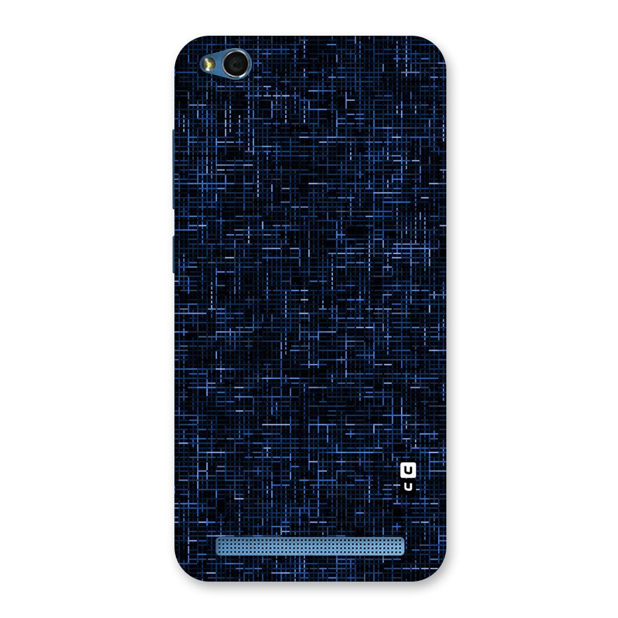 Criss Cross Blue Pattern Back Case for Redmi 5A