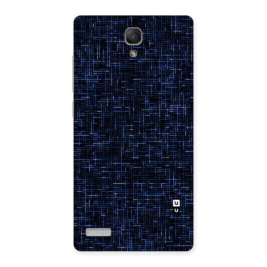 Criss Cross Blue Pattern Back Case for Redmi Note Prime