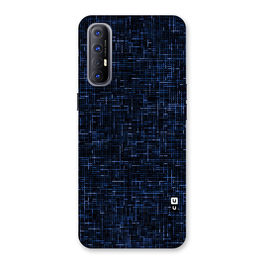 Criss Cross Blue Pattern Back Case for Reno3 Pro