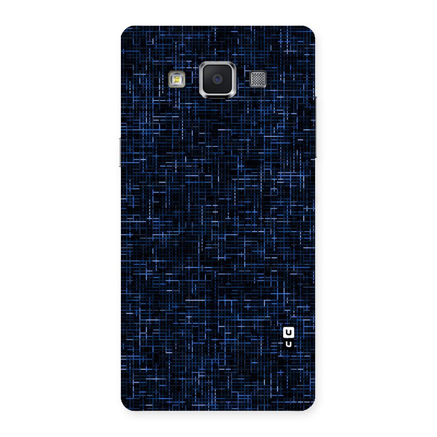 Criss Cross Blue Pattern Back Case for Samsung Galaxy A5