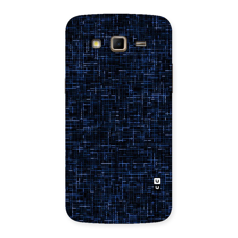 Criss Cross Blue Pattern Back Case for Samsung Galaxy Grand 2