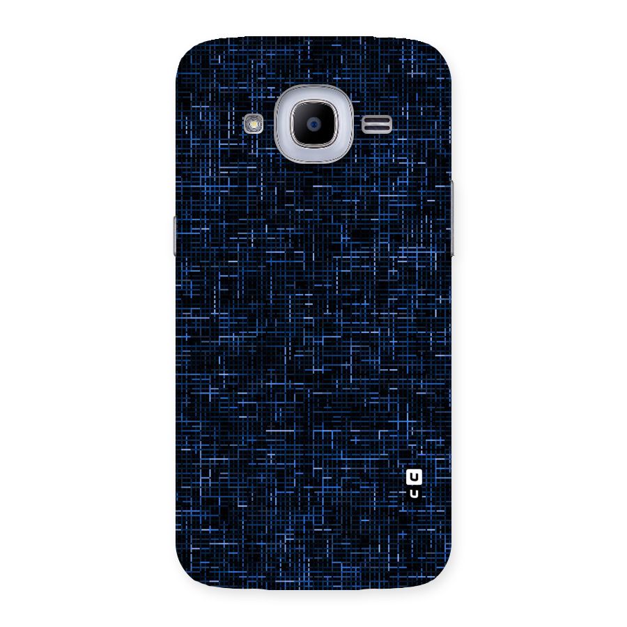 Criss Cross Blue Pattern Back Case for Samsung Galaxy J2 Pro