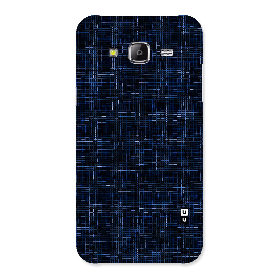 Criss Cross Blue Pattern Back Case for Samsung Galaxy J5
