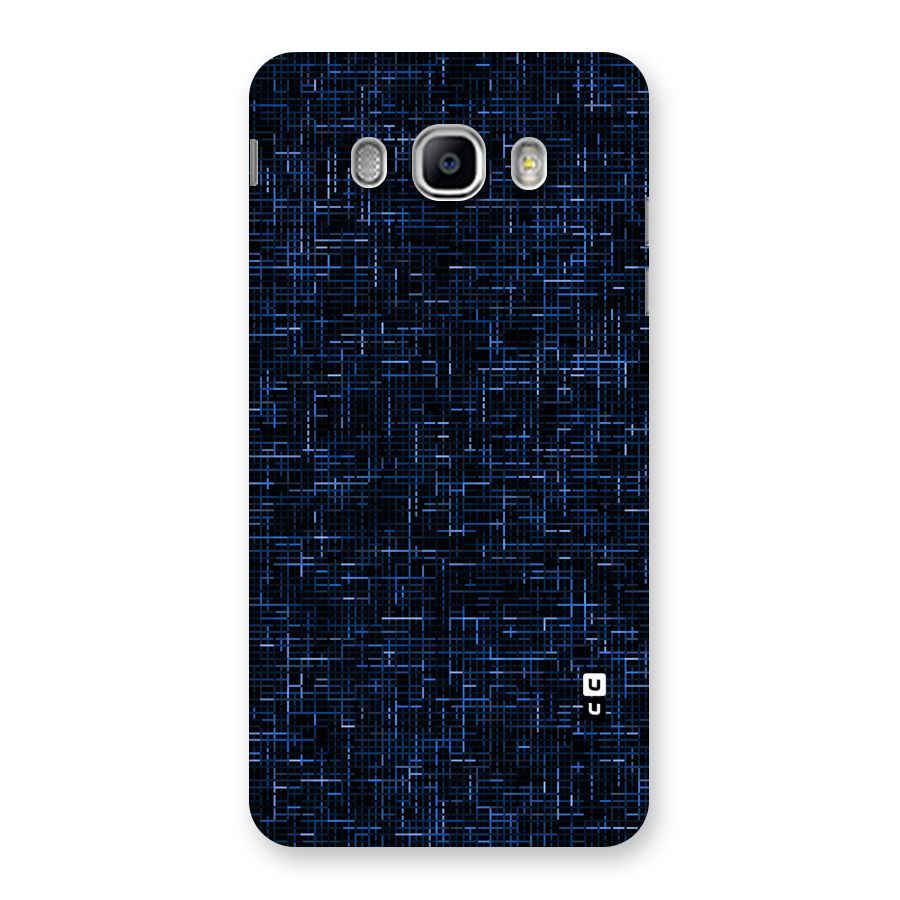 Criss Cross Blue Pattern Back Case for Samsung Galaxy J5 2016