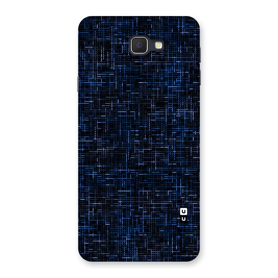 Criss Cross Blue Pattern Back Case for Samsung Galaxy J7 Prime