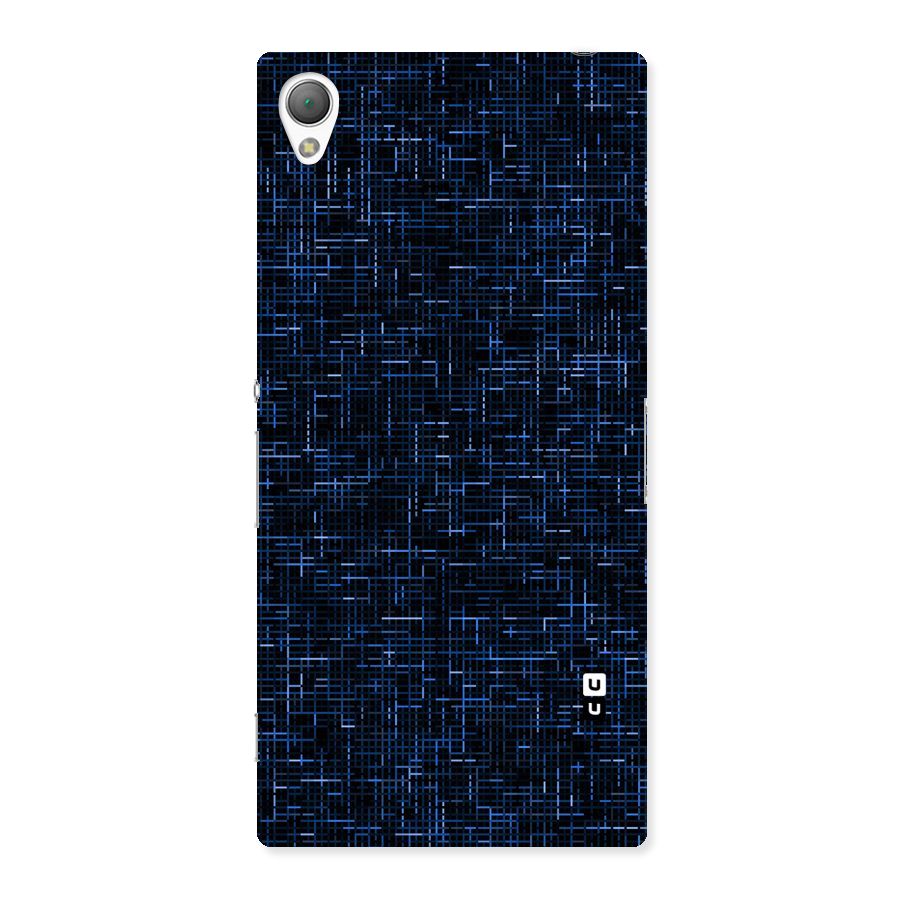 Criss Cross Blue Pattern Back Case for Sony Xperia Z3