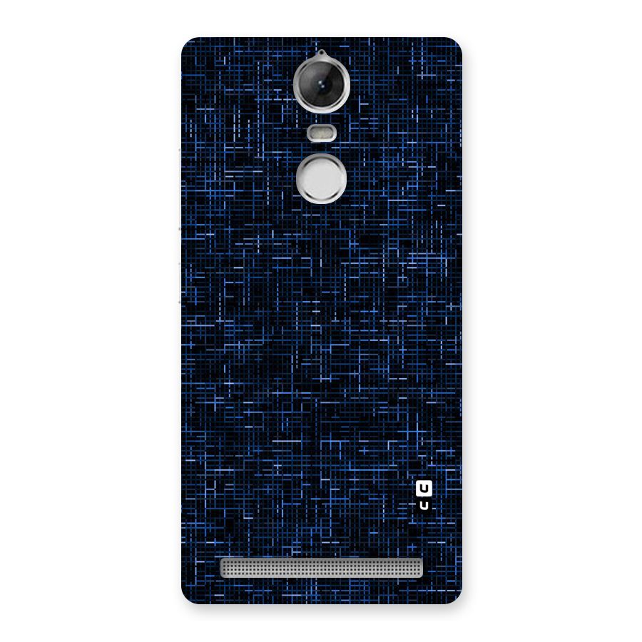 Criss Cross Blue Pattern Back Case for Vibe K5 Note