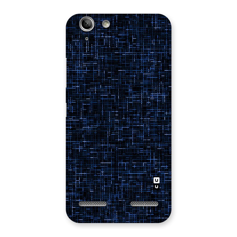 Criss Cross Blue Pattern Back Case for Vibe K5 Plus