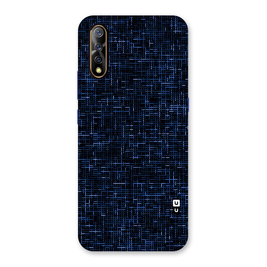 Criss Cross Blue Pattern Back Case for Vivo S1