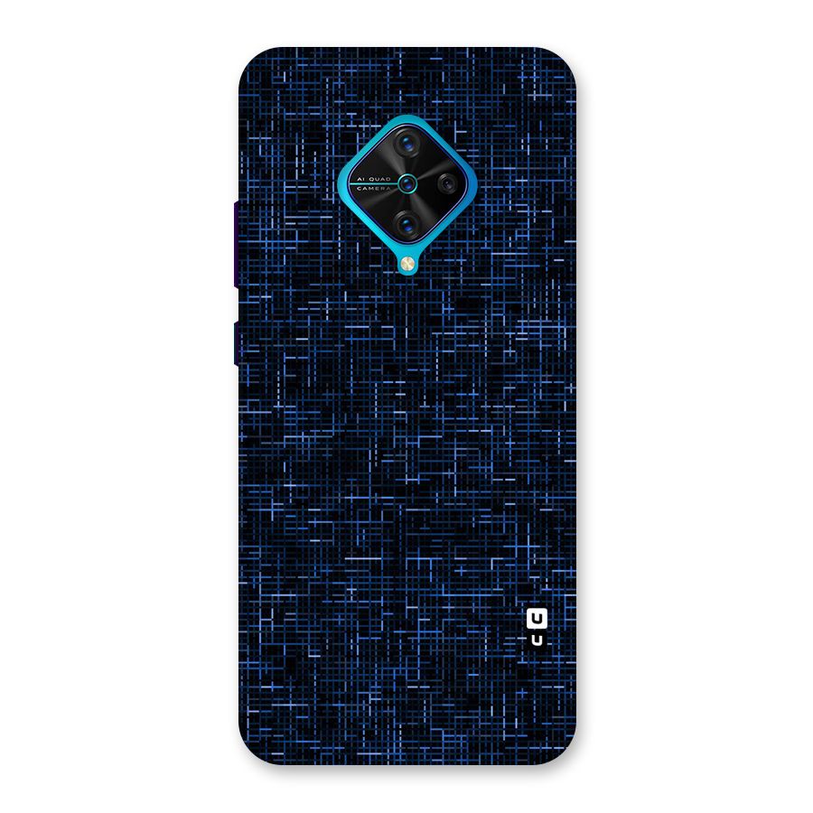 Criss Cross Blue Pattern Back Case for Vivo S1 Pro