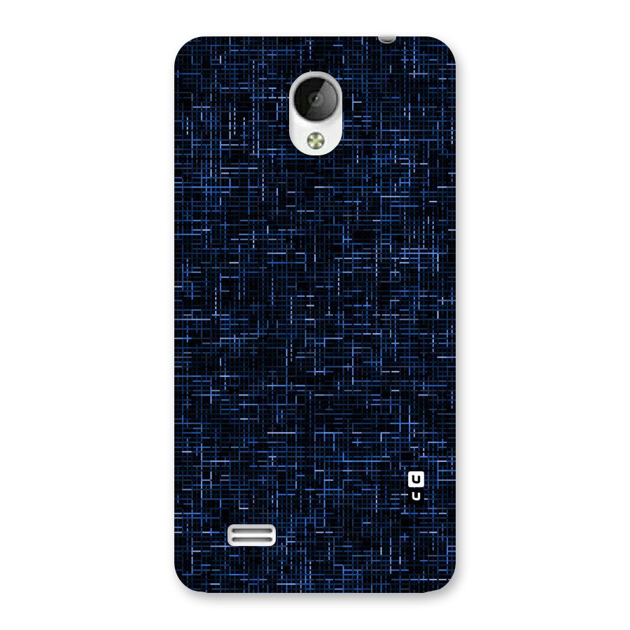 Criss Cross Blue Pattern Back Case for Vivo Y21