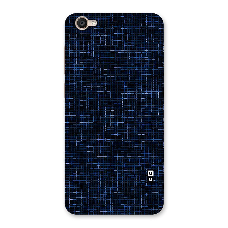 Criss Cross Blue Pattern Back Case for Vivo Y55