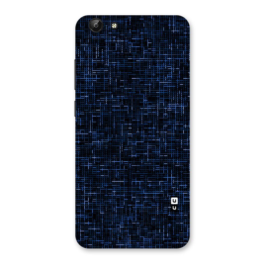 Criss Cross Blue Pattern Back Case for Vivo Y69