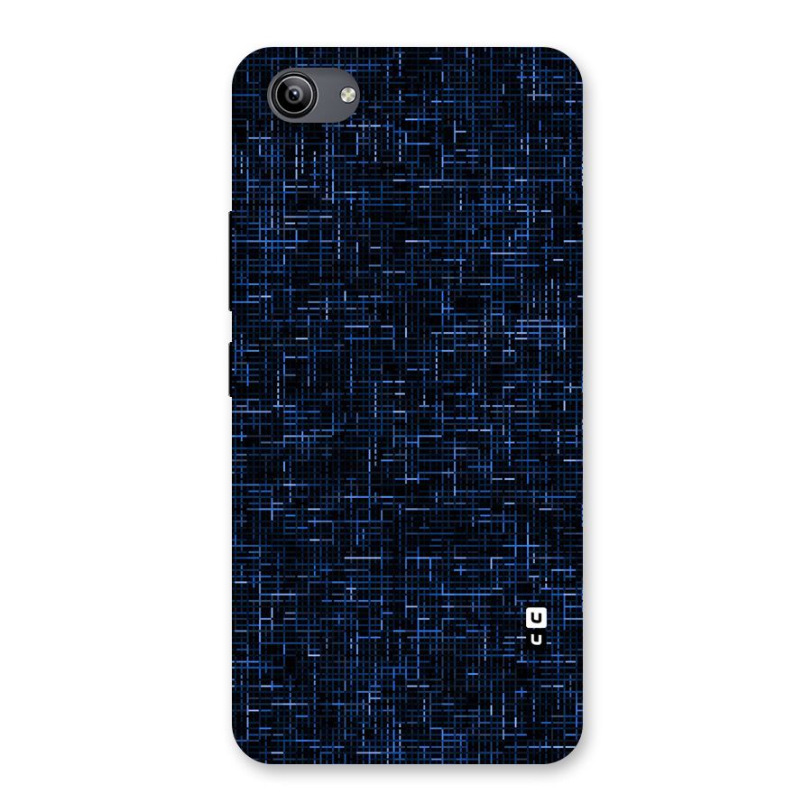 Criss Cross Blue Pattern Back Case for Vivo Y81i