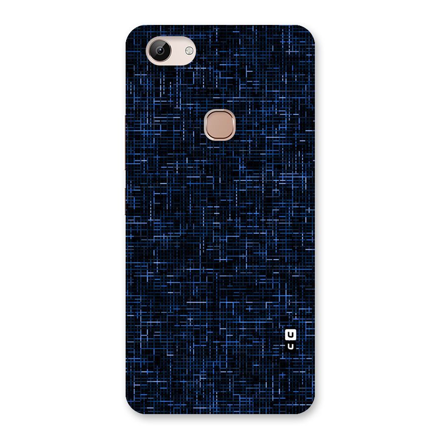 Criss Cross Blue Pattern Back Case for Vivo Y83