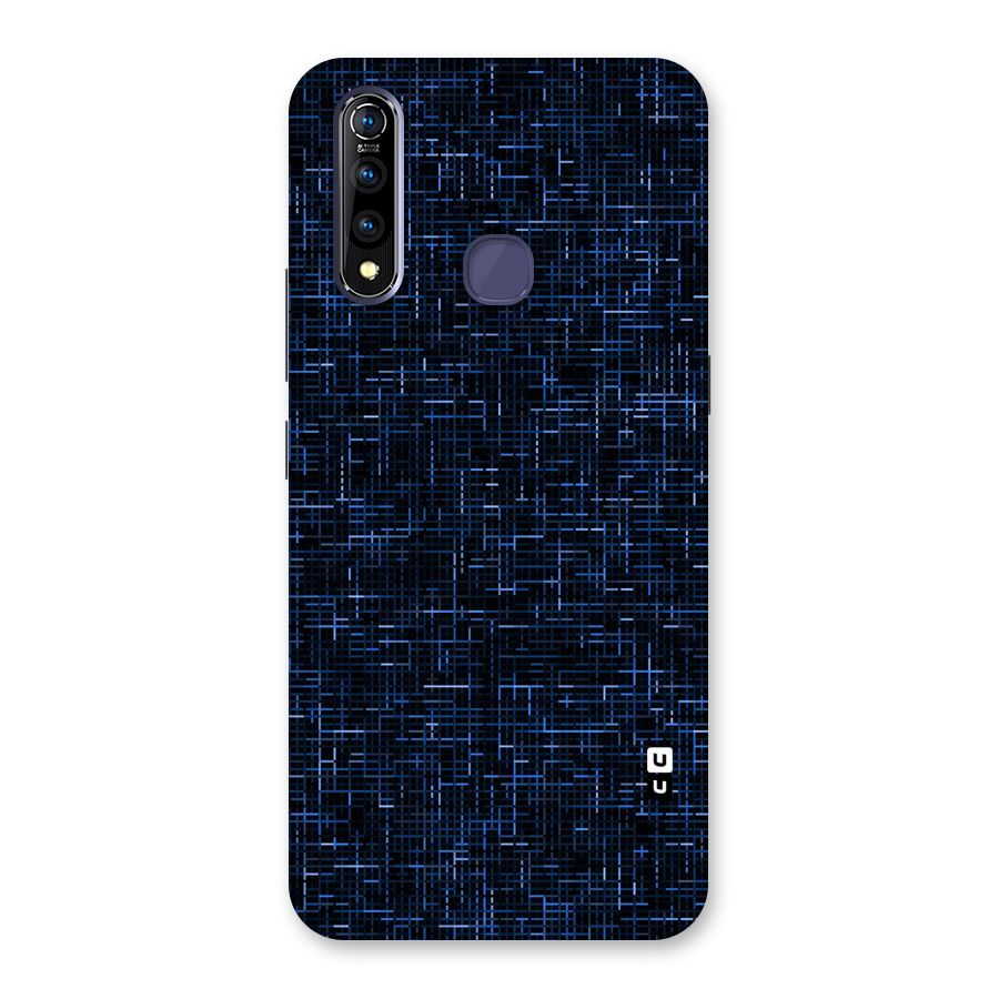 Criss Cross Blue Pattern Back Case for Vivo Z1 Pro