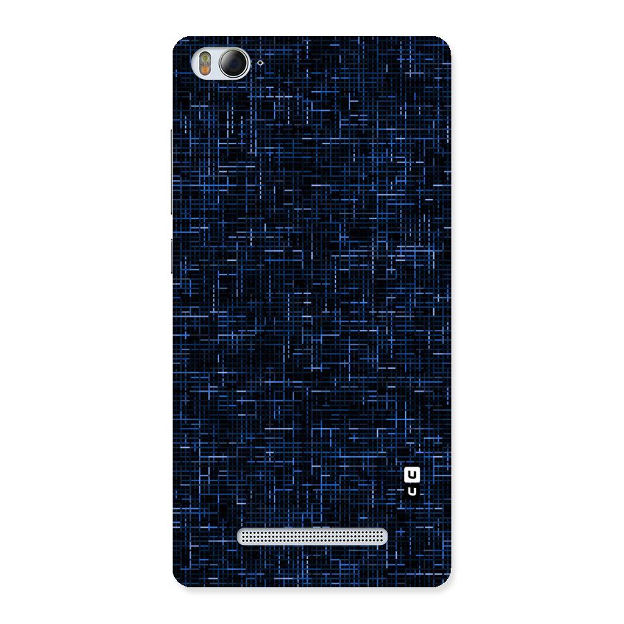 Criss Cross Blue Pattern Back Case for Xiaomi Mi4i