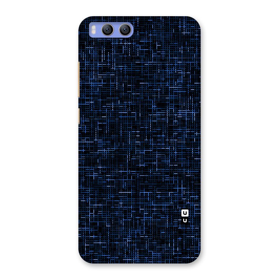 Criss Cross Blue Pattern Back Case for Xiaomi Mi 6