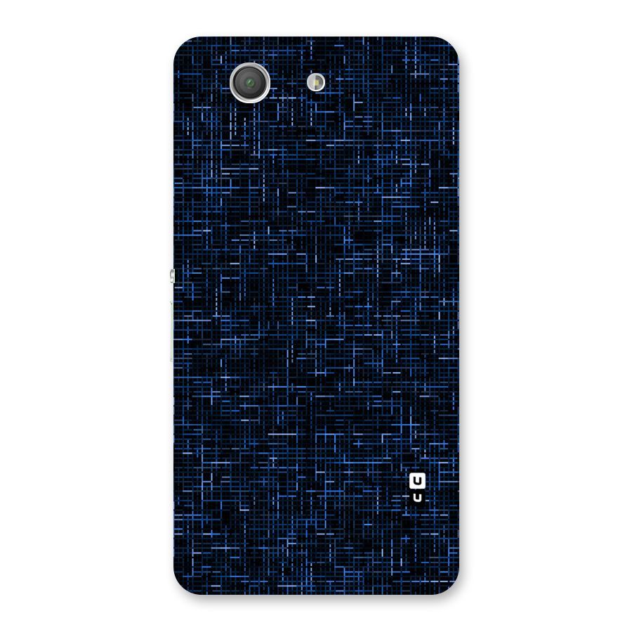 Criss Cross Blue Pattern Back Case for Xperia Z3 Compact