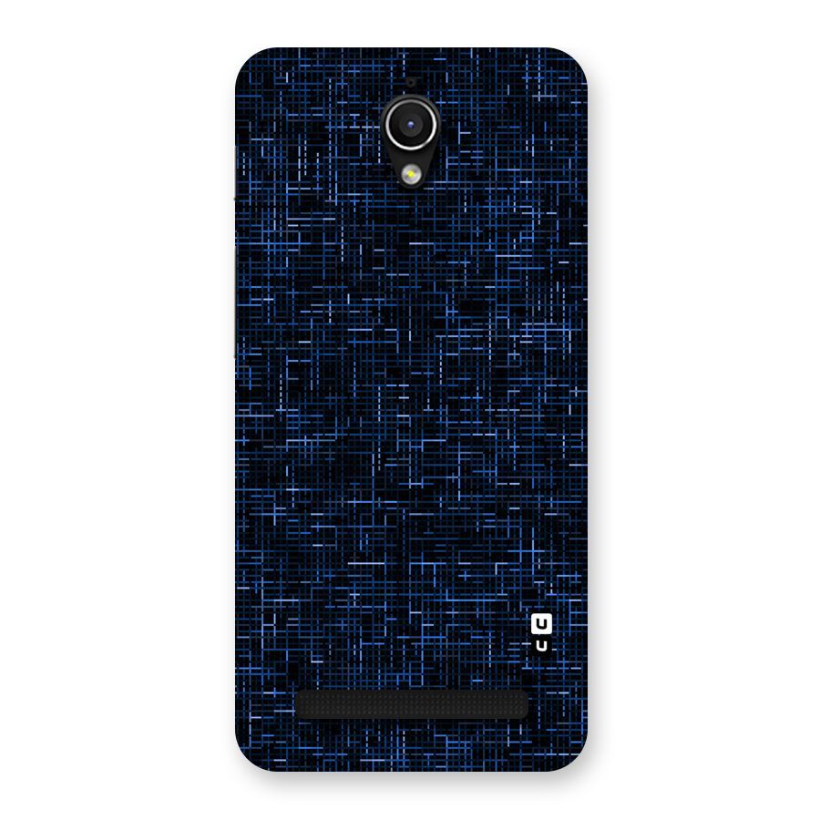 Criss Cross Blue Pattern Back Case for Zenfone Go