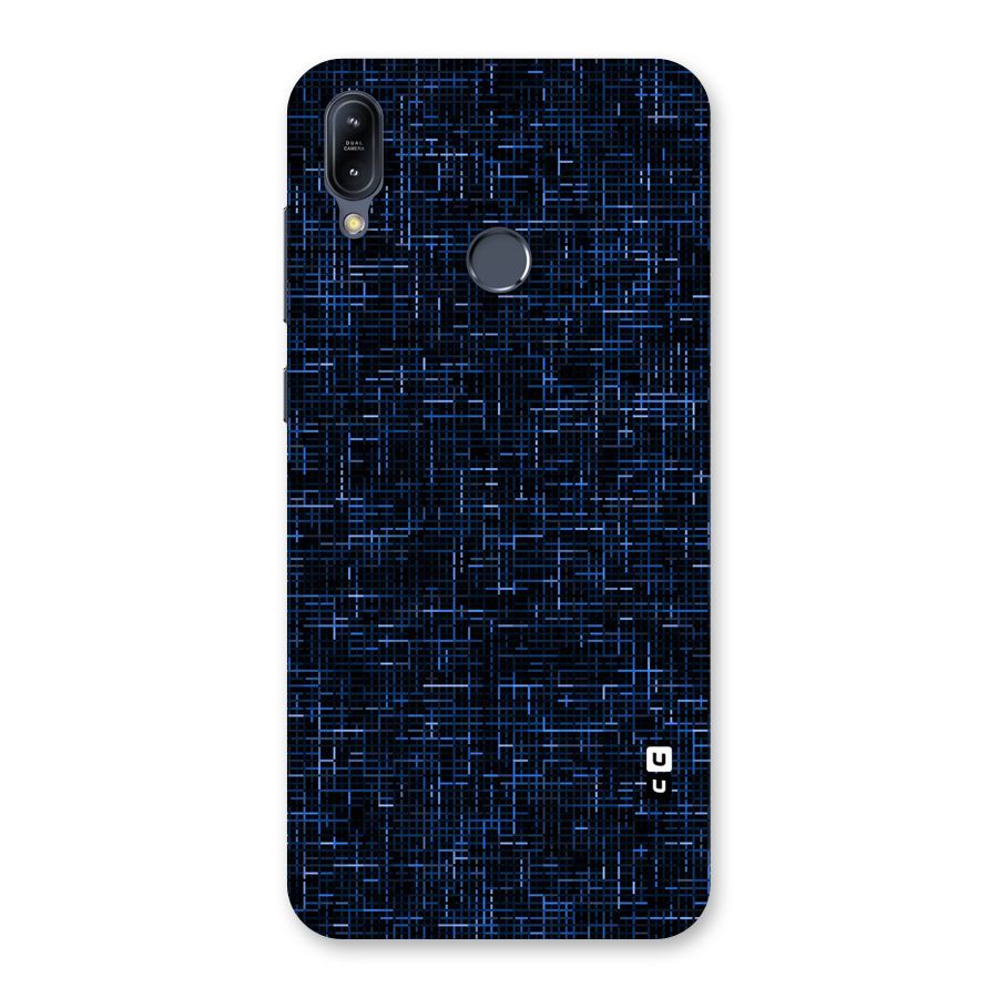 Criss Cross Blue Pattern Back Case for Zenfone Max M2