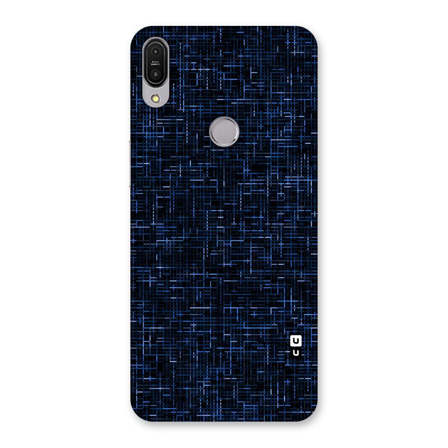 Criss Cross Blue Pattern Back Case for Zenfone Max Pro M1