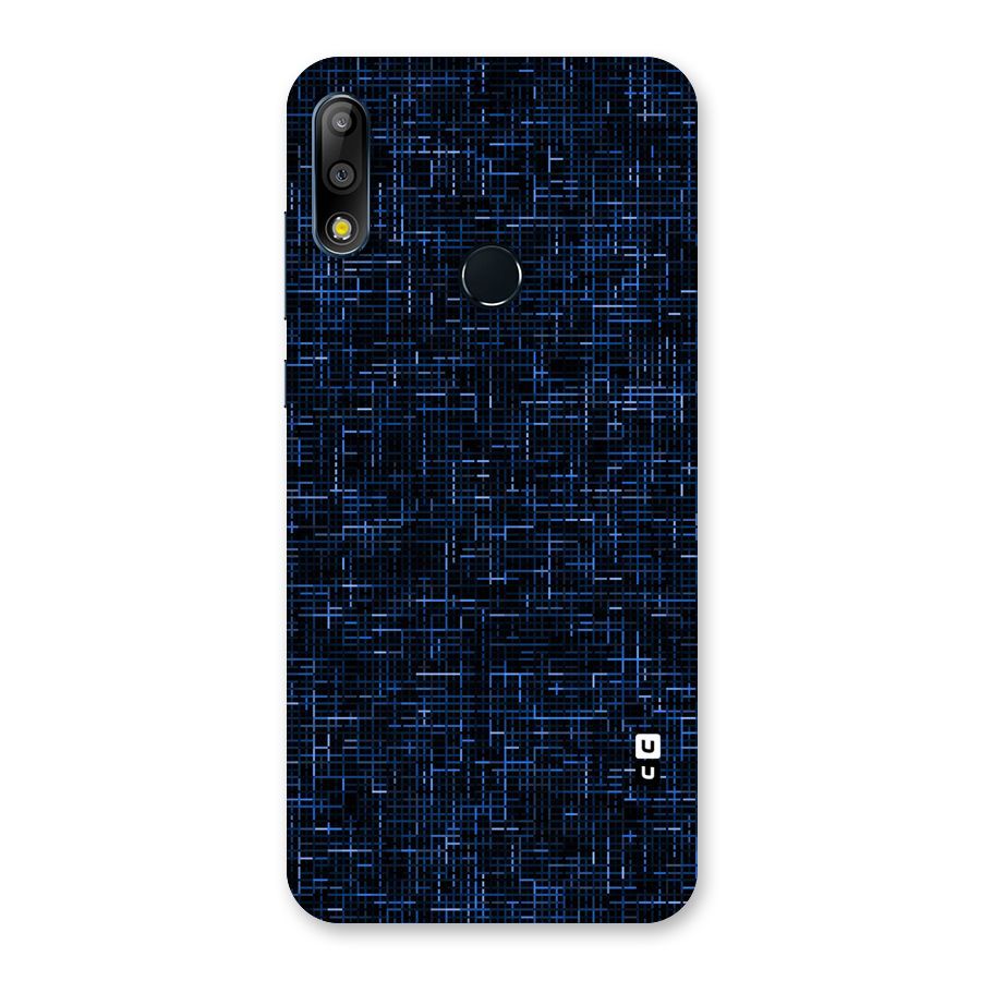Criss Cross Blue Pattern Back Case for Zenfone Max Pro M2