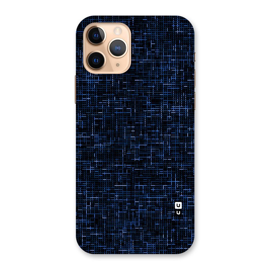 Criss Cross Blue Pattern Back Case for iPhone 11 Pro