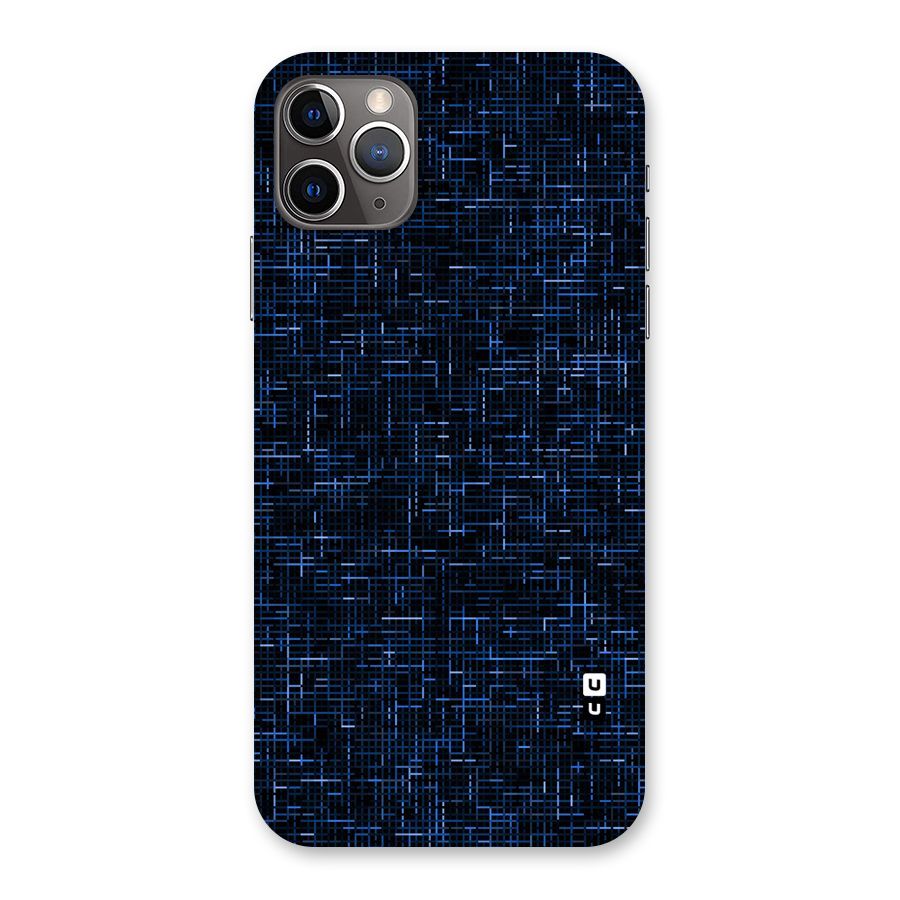 Criss Cross Blue Pattern Back Case for iPhone 11 Pro Max