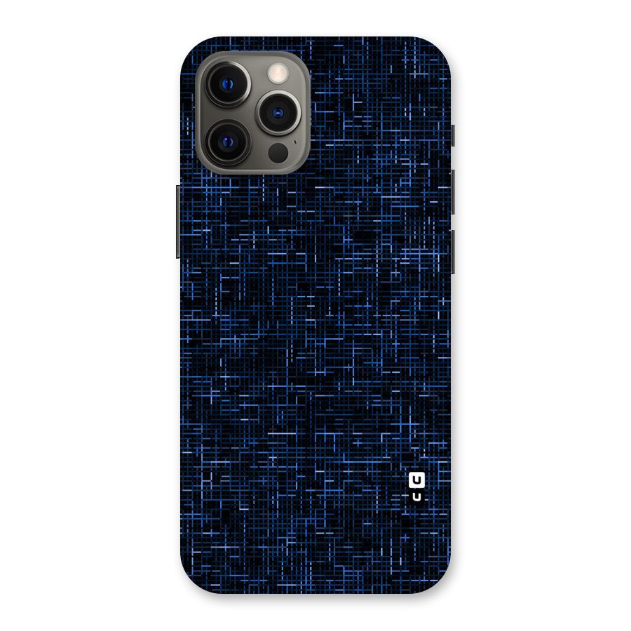 Criss Cross Blue Pattern Back Case for iPhone 12 Pro Max