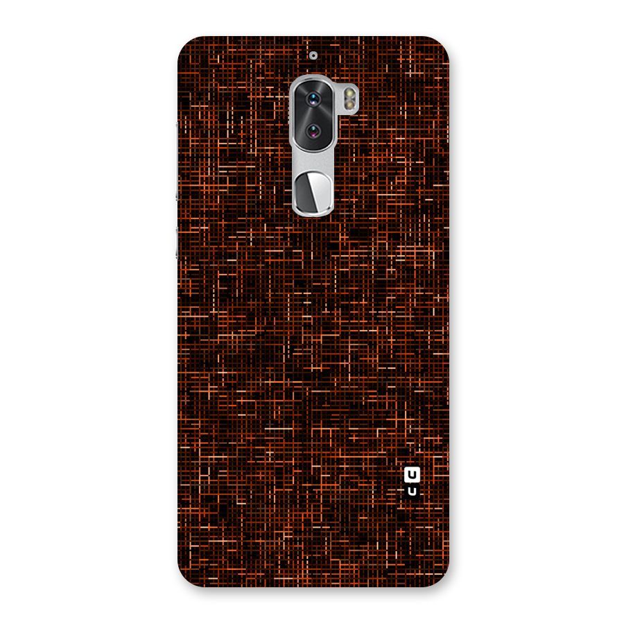 Criss Cross Brownred Pattern Back Case for Coolpad Cool 1