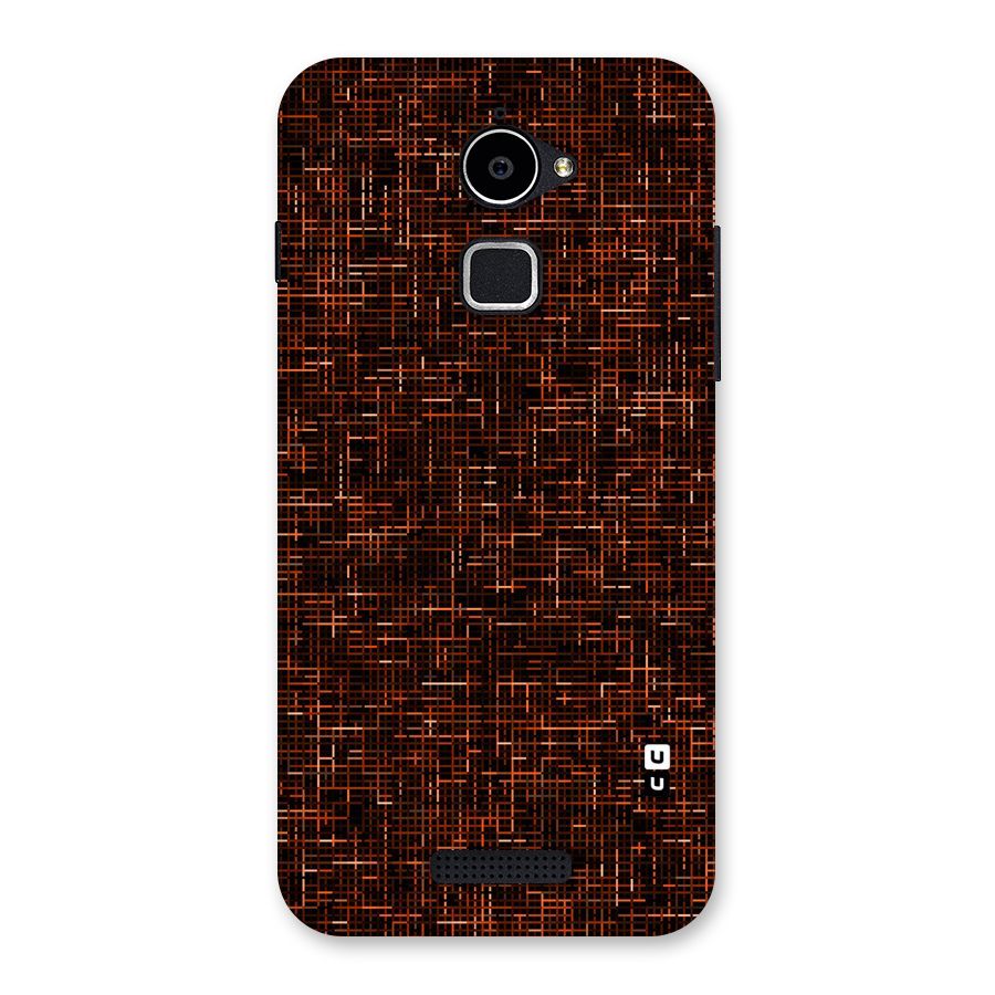 Criss Cross Brownred Pattern Back Case for Coolpad Note 3 Lite
