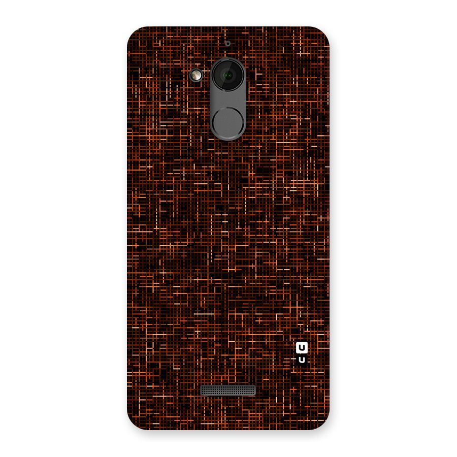 Criss Cross Brownred Pattern Back Case for Coolpad Note 5