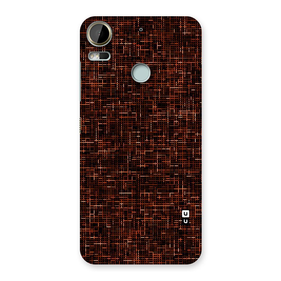 Criss Cross Brownred Pattern Back Case for Desire 10 Pro