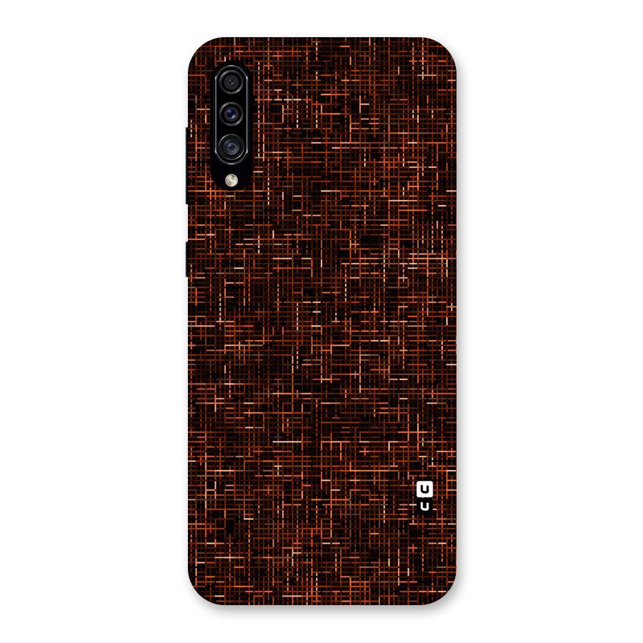 Criss Cross Brownred Pattern Back Case for Galaxy A30s