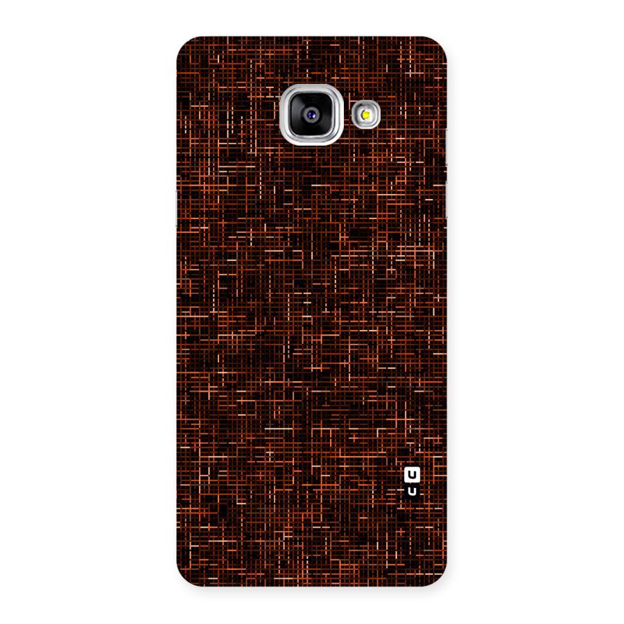 Criss Cross Brownred Pattern Back Case for Galaxy A5 2016