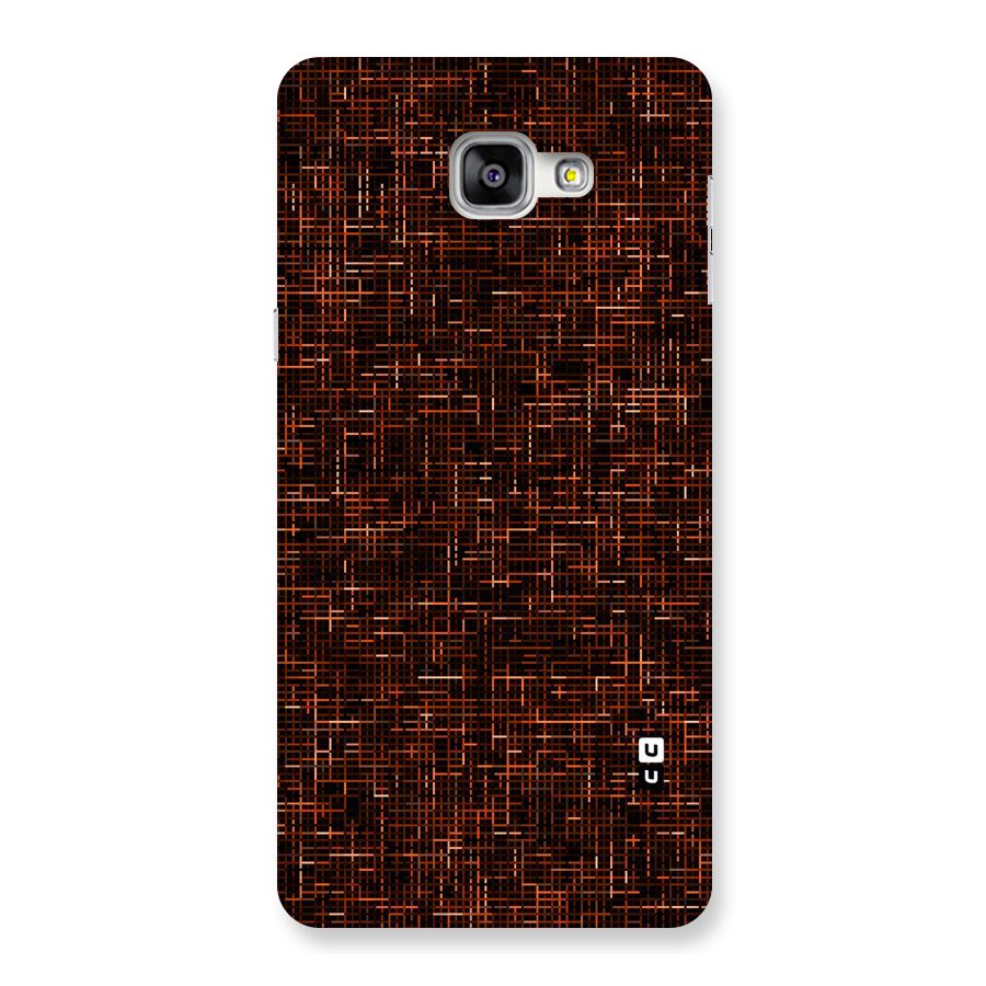 Criss Cross Brownred Pattern Back Case for Galaxy A9