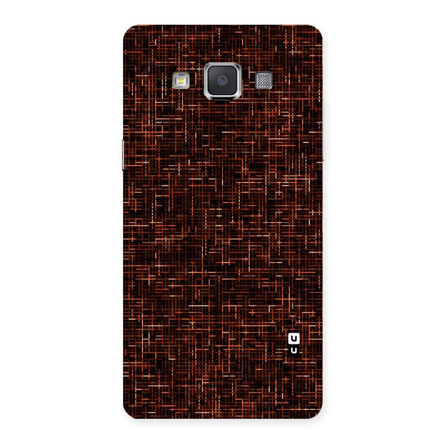 Criss Cross Brownred Pattern Back Case for Galaxy Grand Max