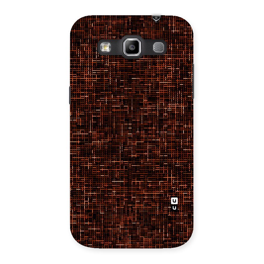 Criss Cross Brownred Pattern Back Case for Galaxy Grand Quattro