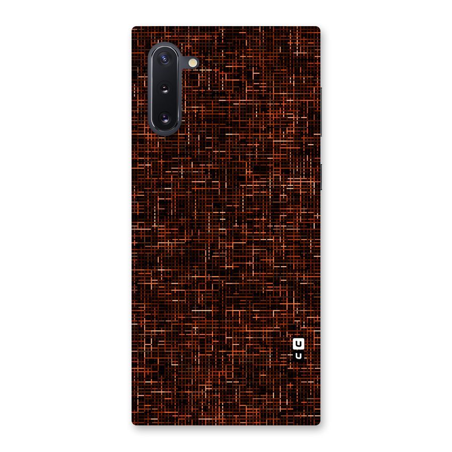 Criss Cross Brownred Pattern Back Case for Galaxy Note 10