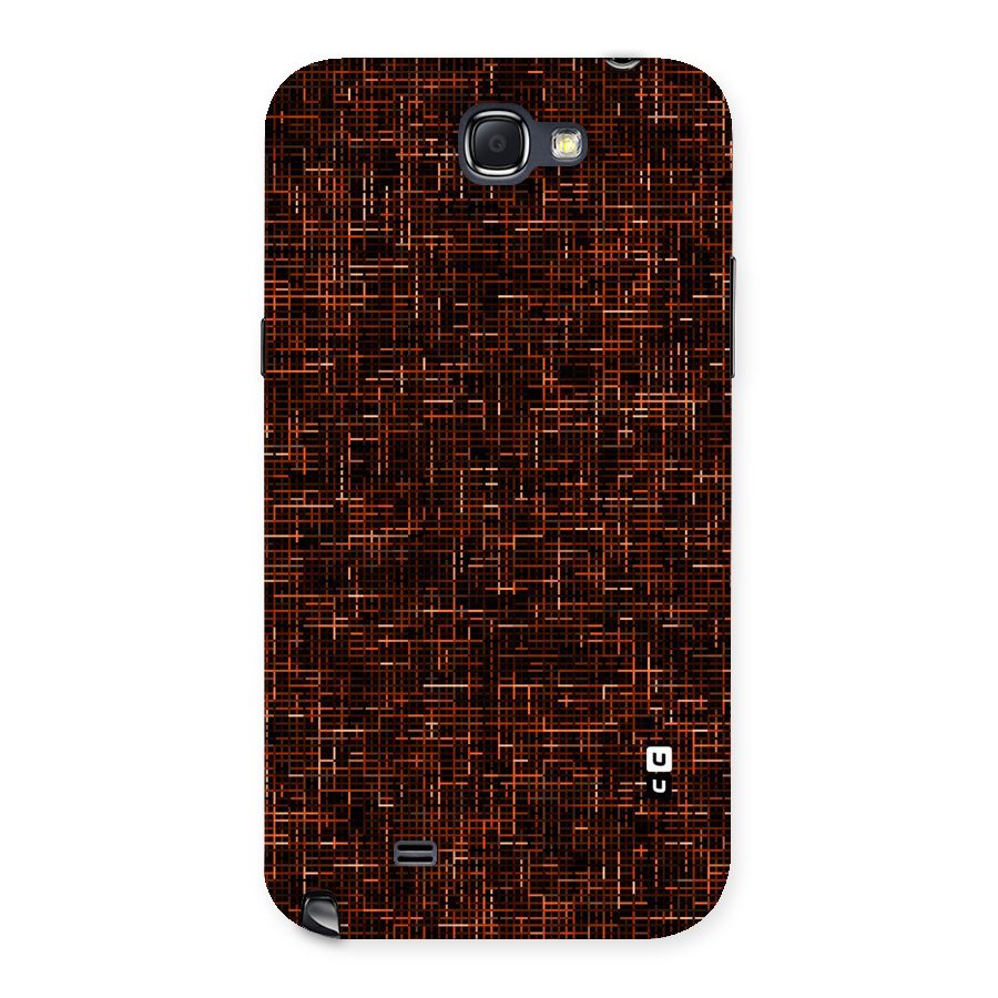 Criss Cross Brownred Pattern Back Case for Galaxy Note 2