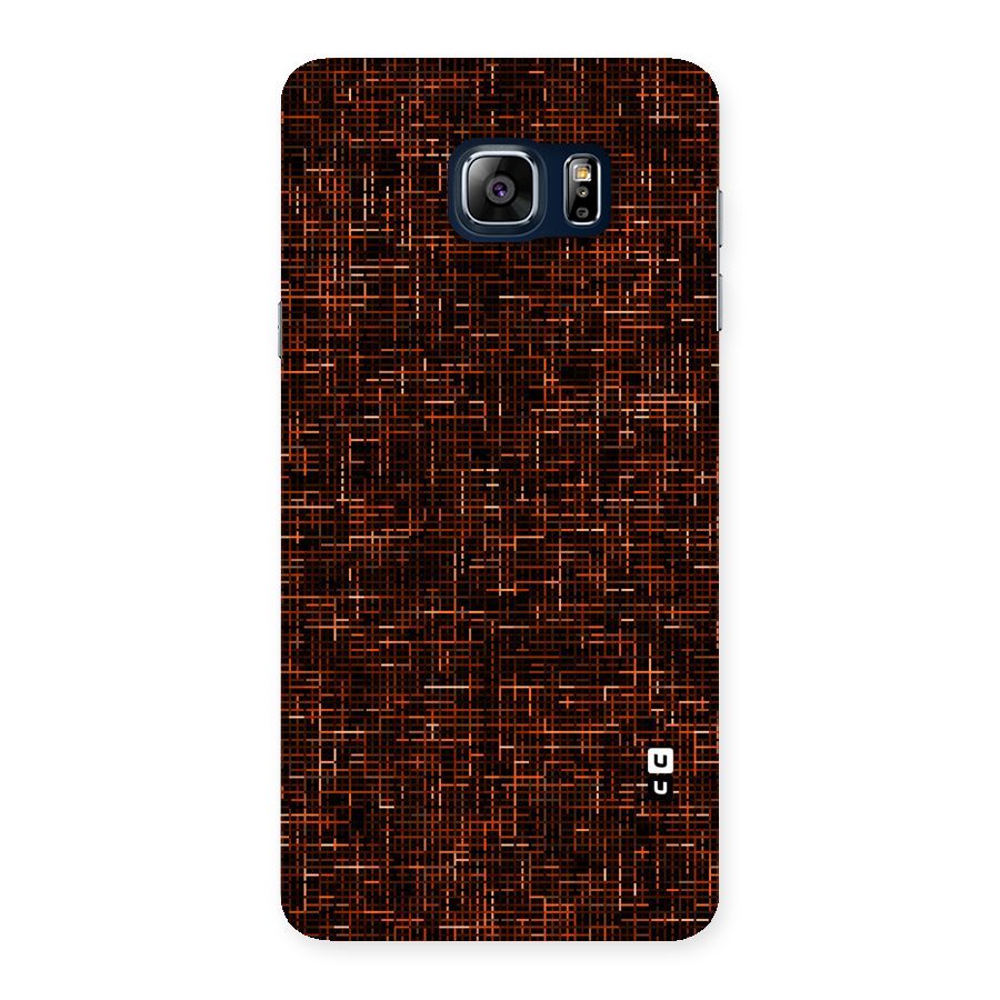 Criss Cross Brownred Pattern Back Case for Galaxy Note 5