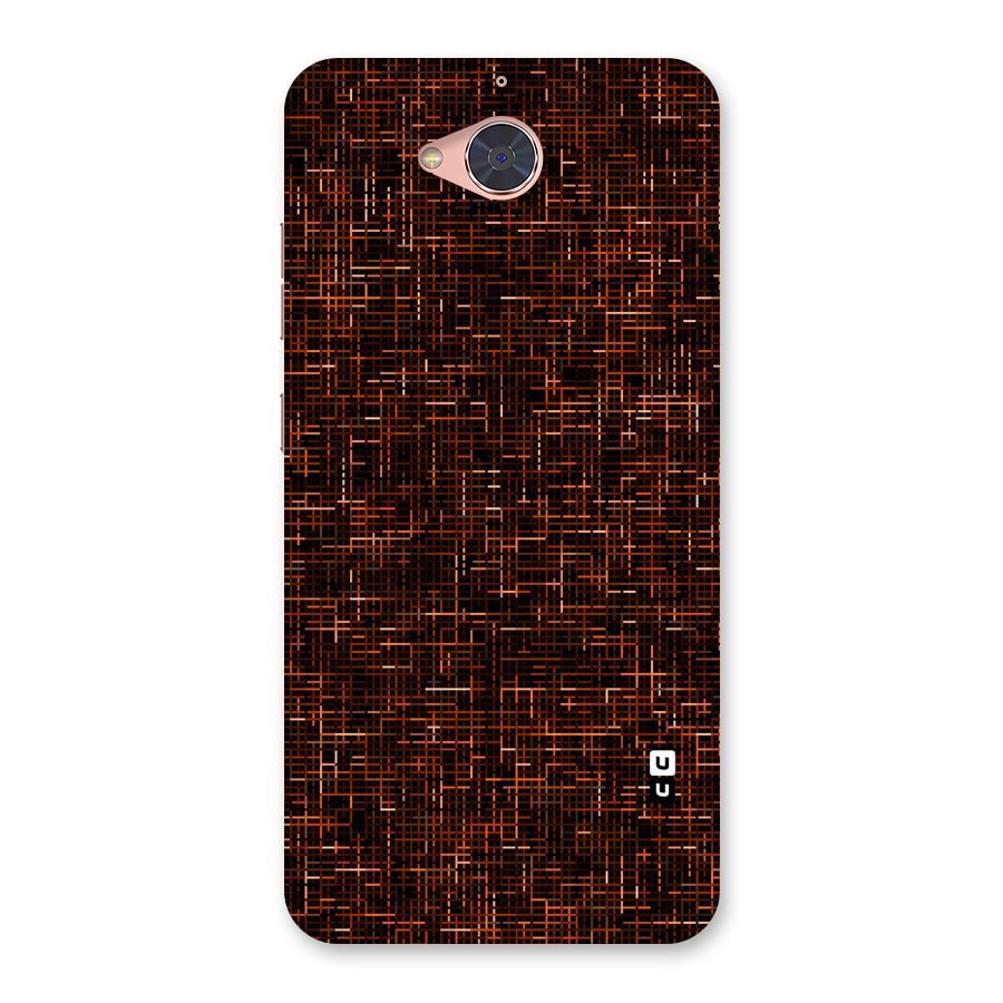 Criss Cross Brownred Pattern Back Case for Gionee S6 Pro