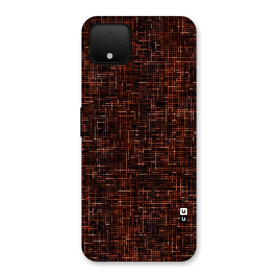 Criss Cross Brownred Pattern Back Case for Google Pixel 4 XL