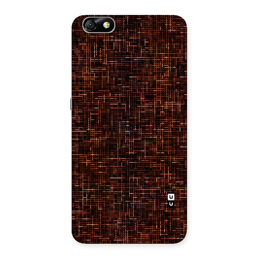 Criss Cross Brownred Pattern Back Case for Honor 4X
