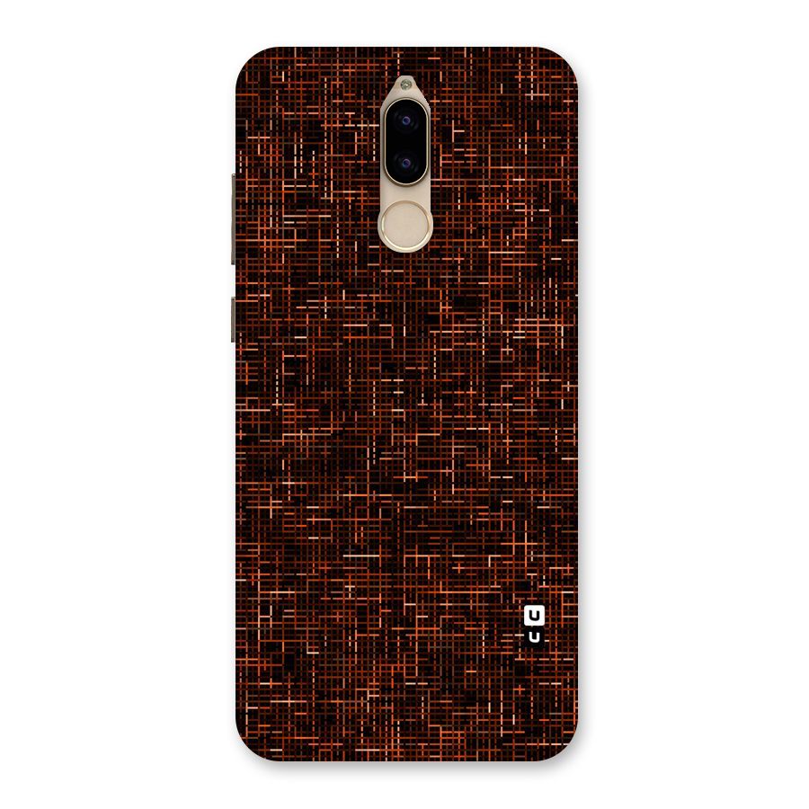 Criss Cross Brownred Pattern Back Case for Honor 9i