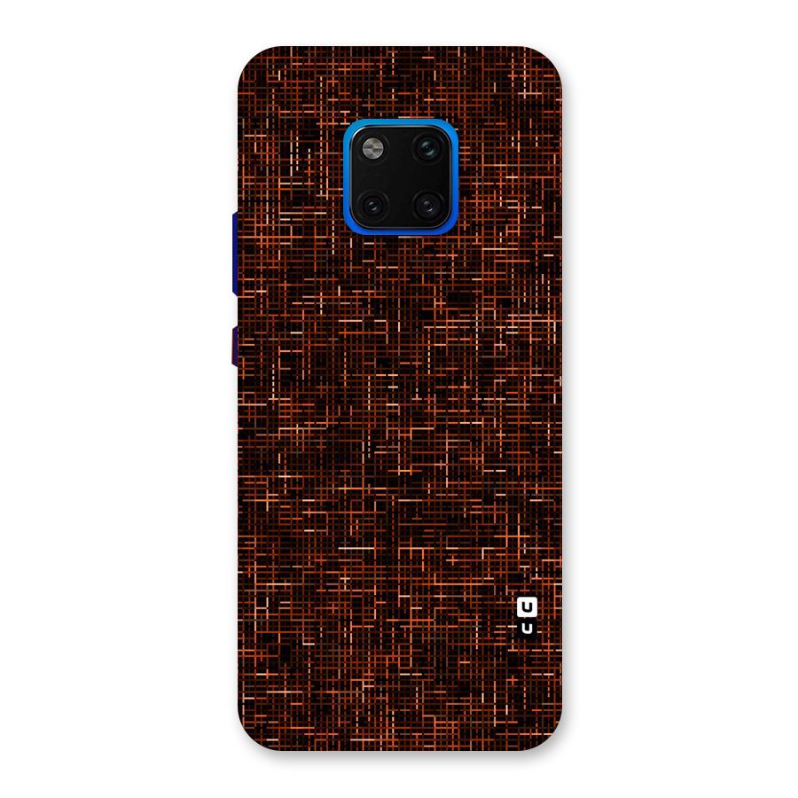 Criss Cross Brownred Pattern Back Case for Huawei Mate 20 Pro